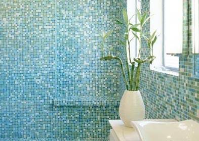 But the most popular way to use glass tile is as mosaic tile. Unless treated, a normal glass tile is no different from polished porcelain tile in terms of skid resistance